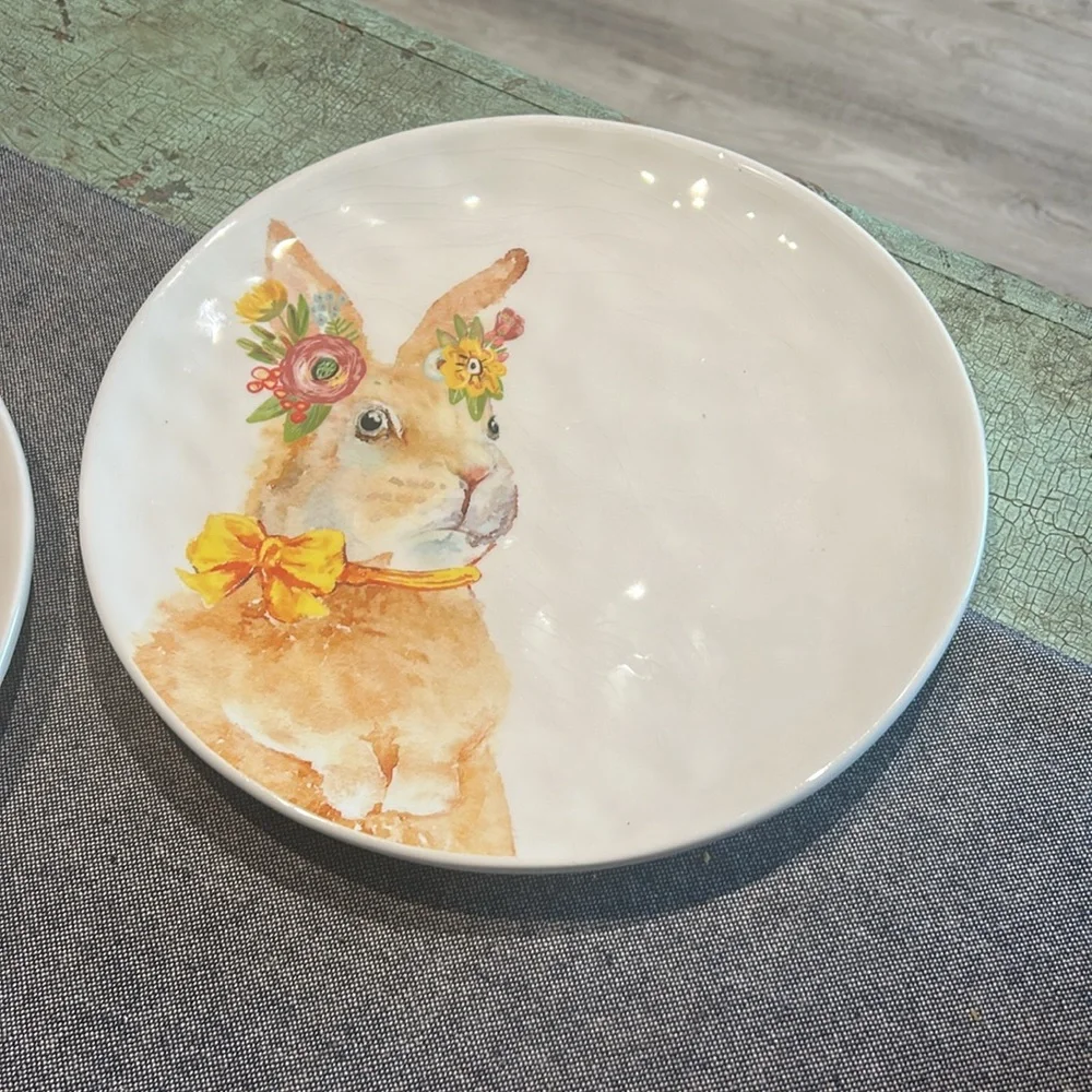 New Grace's Fine Ceramic Easter Parade Bunny 10 3/4